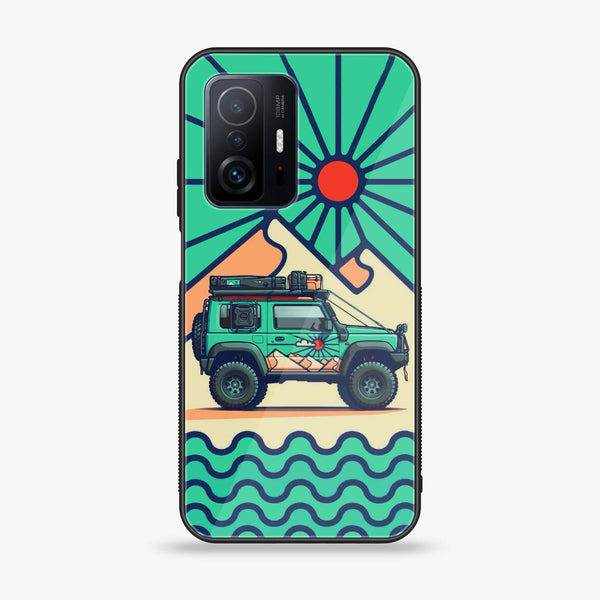 Xiaomi 11T Pro - Suzuki Jimny Design -   Premium Printed Metal soft Bumper shock Proof Case