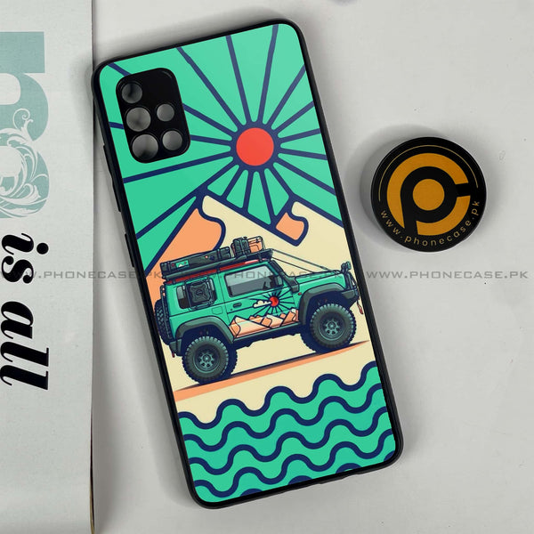 Samsung Galaxy A51 - Suzuki Jimny Design - Premium Printed Glass soft Bumper Shock Proof Case