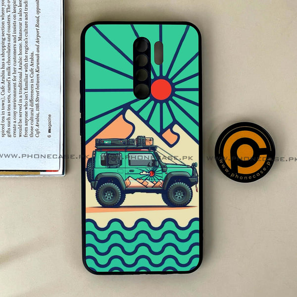 Xiaomi Redmi 9 - Suzuki Jimny Design - Premium Printed Glass soft Bumper Shock Proof Case