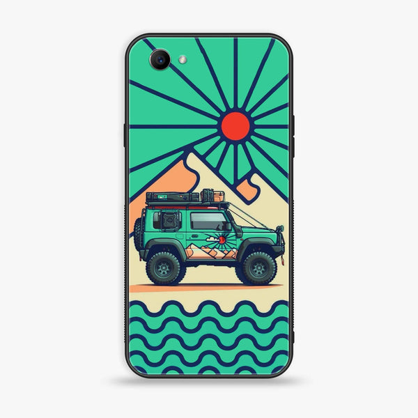 Oppo F7 Youth - Suzuki Jimny Design - Premium Printed Glass soft Bumper shock Proof Case