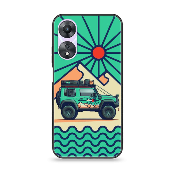 Oppo A78 4G - Suzuki Jimny Design -  Premium Printed Metal soft Bumper shock Proof Case