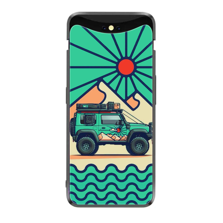 Oppo Find X - Suzuki Jimny Design -  Premium Printed Metal soft Bumper shock Proof Case