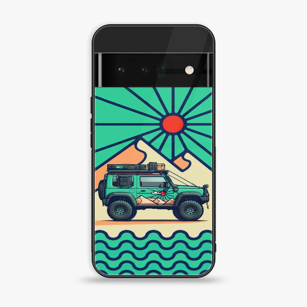 Google Pixel 6 - Suzuki Jimny Design - Premium Printed Glass soft Bumper Shock Proof Case