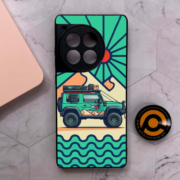 OnePlus 12R - Suzuki Jimny Design - Premium Metal Printed soft Bumper shock Proof Case