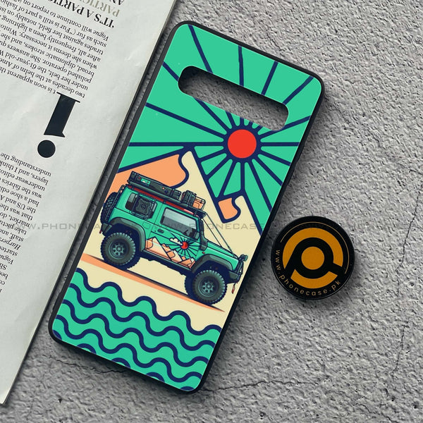 Samsung Galaxy S10 5G - Suzuki Jimny Design - Premium Printed Glass soft Bumper Shock Proof Case