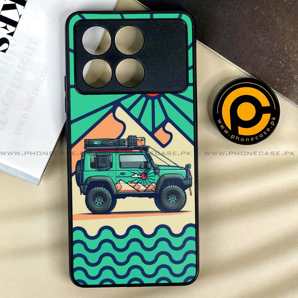Xiaomi Poco X6 Pro 5G - Suzuki Jimny Design -  Premium Printed Metal soft Bumper shock Proof Case