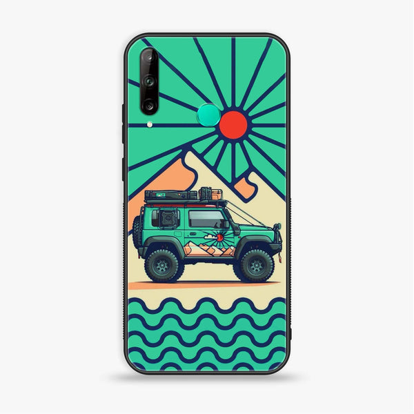 Huawei Y7p - Suzuki Jimny Design - Premium Printed Glass soft Bumper Shock Proof Case