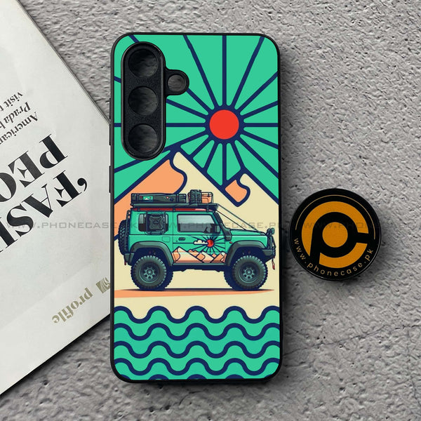 Samsung Galaxy S25 FE - Suzuki Jimny Design - Premium Metal Printed soft Bumper shock Proof Case