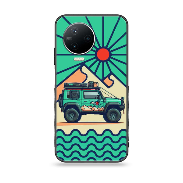 Infinix Note 12 Pro - Suzuki Jimny Design - Premium Printed Glass soft Bumper Shock Proof Case