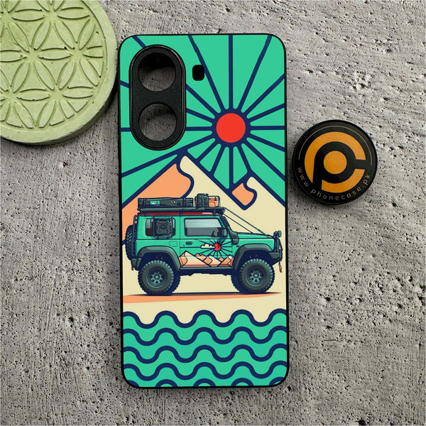 Xiaomi Poco X7 Pro 5G - Suzuki Jimny Design -  Premium Printed Metal soft Bumper shock Proof Case