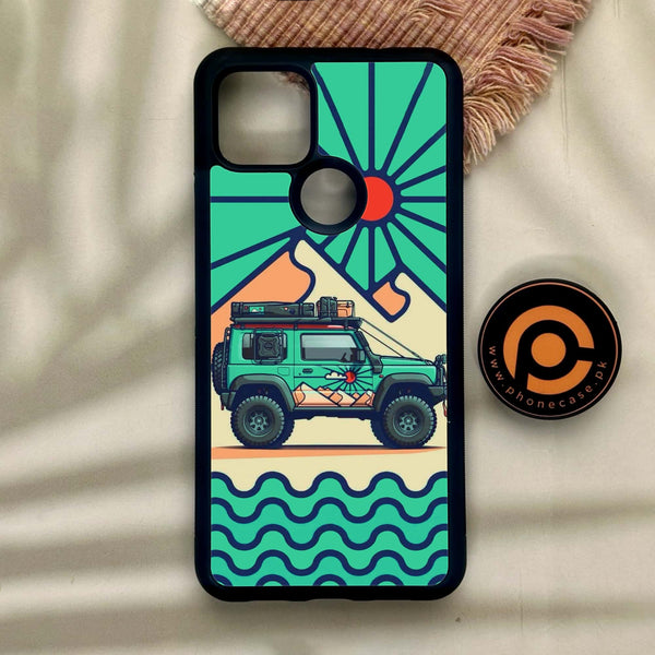 Google Pixel 4a 5G - Suzuki Jimny Design - Premium Metal Printed Soft Bumper Shock Proof Case