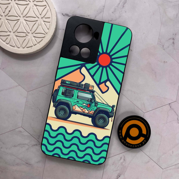 OnePlus 10R -  Suzuki Jimny Design - Premium Metal Printed soft Bumper shock Proof Case