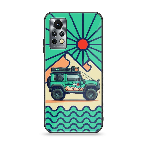 Infinix Note 11s - Suzuki Jimny Design - Premium Metal Printed soft Bumper Shock Proof Case CS-31991