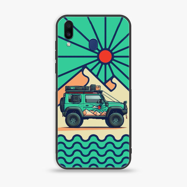 Samsung Galaxy M20 - Suzuki Jimny Desig - Premium Printed Glass Case