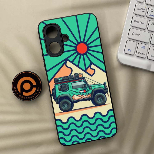 Tecno Spark Go 2 - Suzuki Jimny Design - Premium Metal Printed soft Bumper Shock Proof Case