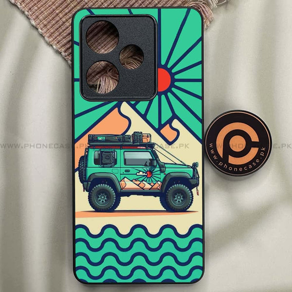 Realme GT 7T - Suzuki Jimny Design - Premium Metal Printed soft Bumper shock Proof Case