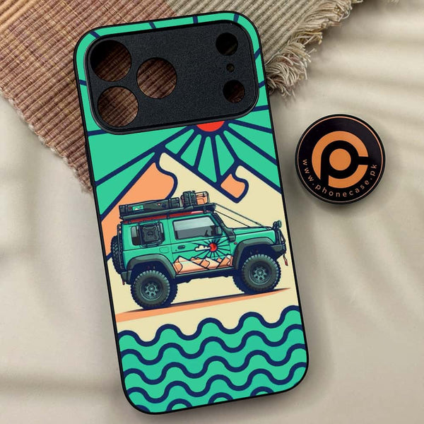 iPhone 17 Pro Max - Suzuki Jimny Design - Premium Metal Printed soft Bumper shock Proof Case