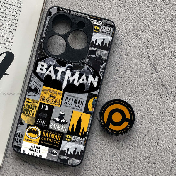 Infinix Hot 40i - The Gotham Collage - Premium Metal Printed soft Bumper shock Proof Case CS-51686