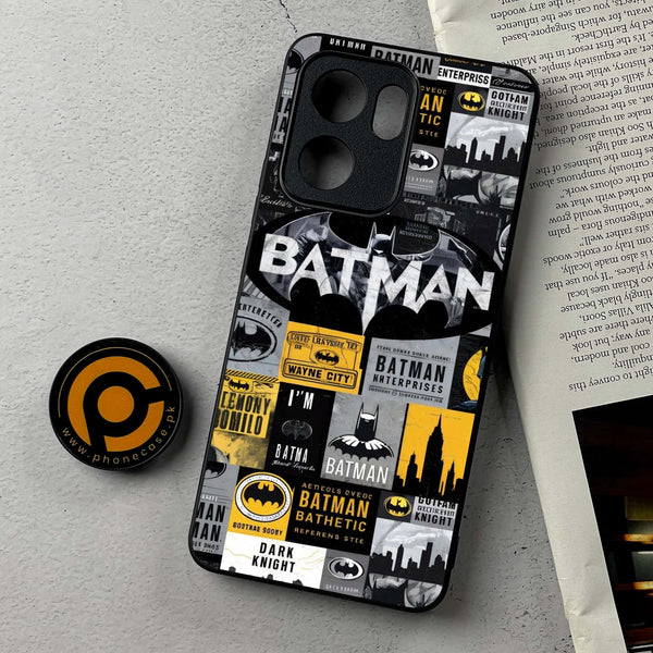 Oppo Reno 13F - The Gotham Collage  - Premium Metal Printed Soft Bumper Shockproof Case