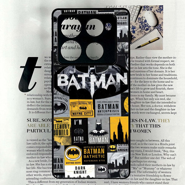 Infinix Note 40 Pro Plus - The Gotham Collage - Premium Metal Printed soft Bumper shock Proof Case