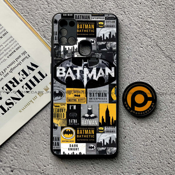 Samsung Galaxy A21s - The Gotham Collage - Premium Printed Glass soft Bumper Shock Proof Case