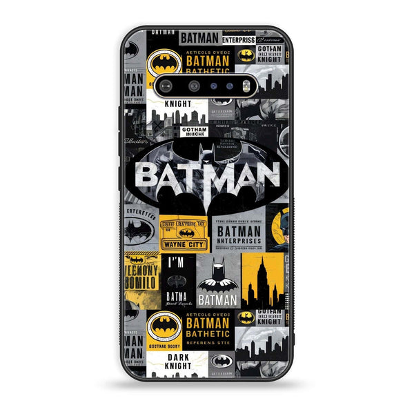 LG V60 - The Gotham Collage - Premium Printed Glass soft Bumper Shock Proof Case