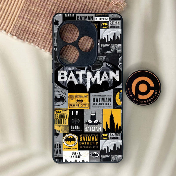 Realme GT 6 - The Gotham Collage - Premium Metal Printed soft Bumper shock Proof Case