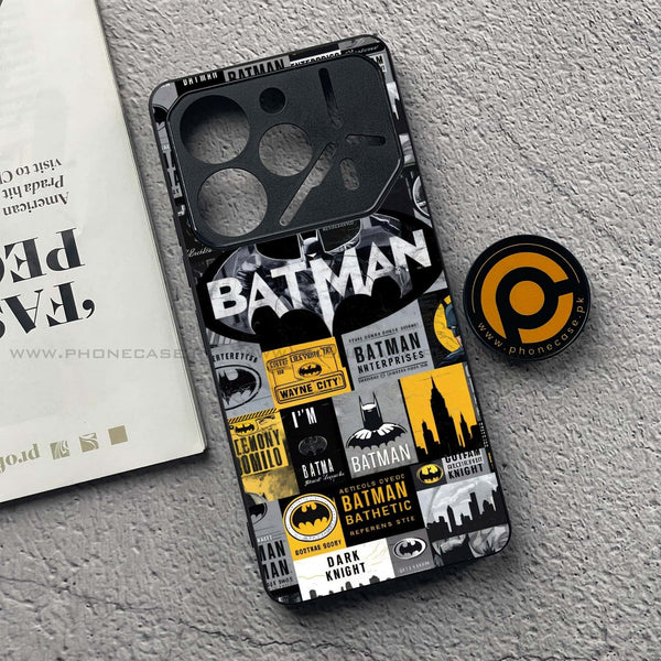 Tecno Pova 6 Pro - The Gotham Collage - Premium Metal  Printed soft Bumper shock Proof Case