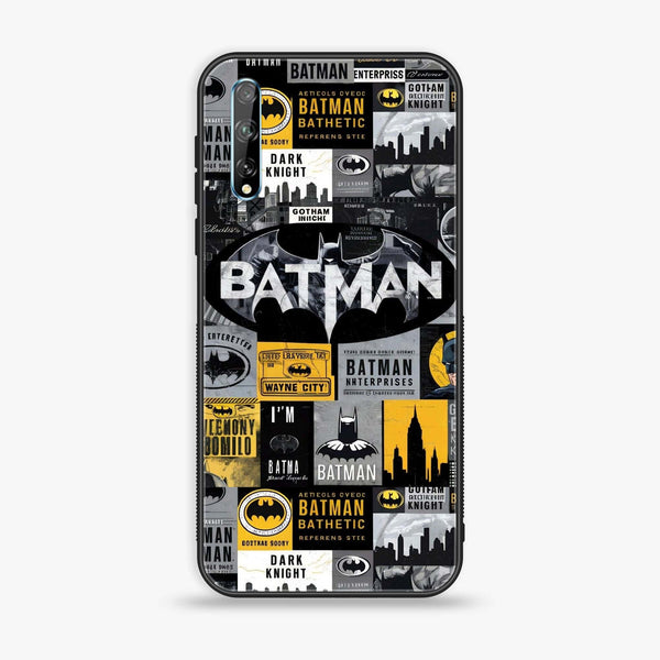 Huawei Y8p - The Gotham Collage - Premium Printed Glass soft Bumper Shock Proof Case