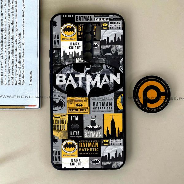 Xiaomi Redmi 9 - The Gotham Collage - Premium Printed Glass soft Bumper Shock Proof Case