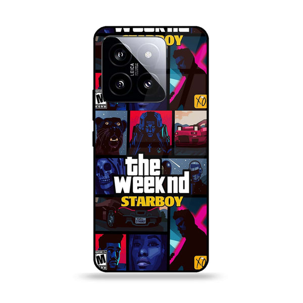 Xiaomi 14 - The Weeknd Star Boy -  Premium Printed Metal soft Bumper shock Proof Case