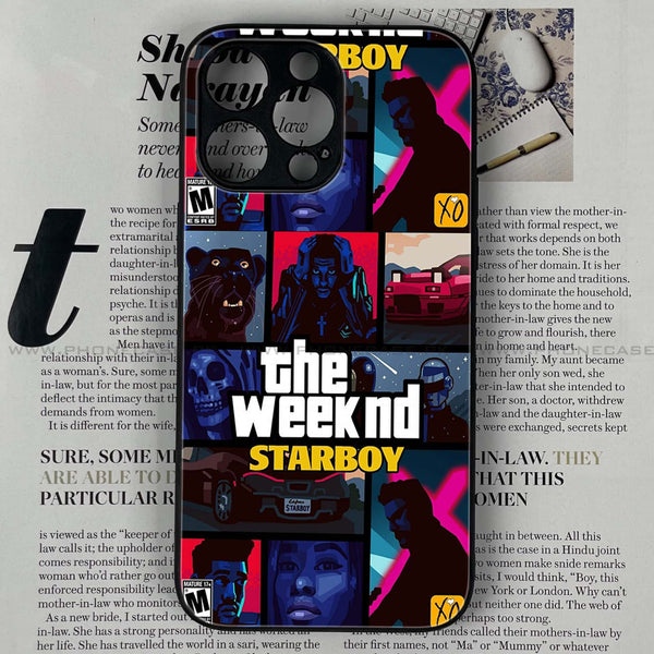 iPhone 15 Pro - The Weeknd Star Boy - Premium Printed Glass soft Bumper shock Proof Case