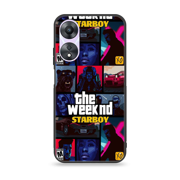 Oppo A78 4G - The Weeknd Star Boy -  Premium Printed Metal soft Bumper shock Proof Case