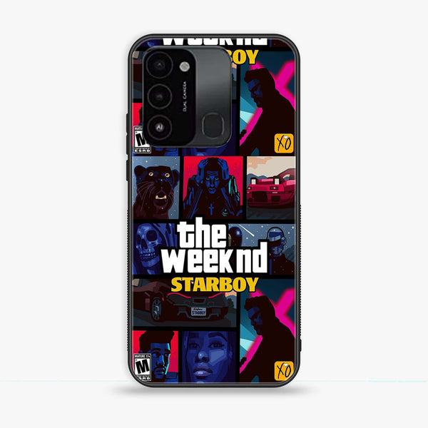 Tecno Spark Go 2022 - The Weeknd Star Boy - Premium Printed Glass soft Bumper Shock Proof Case