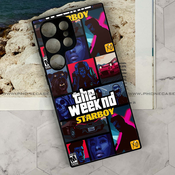 Samsung Galaxy S24 Ultra - The Weeknd Star Boy - Premium Printed Glass soft Bumper Shock Proof Case