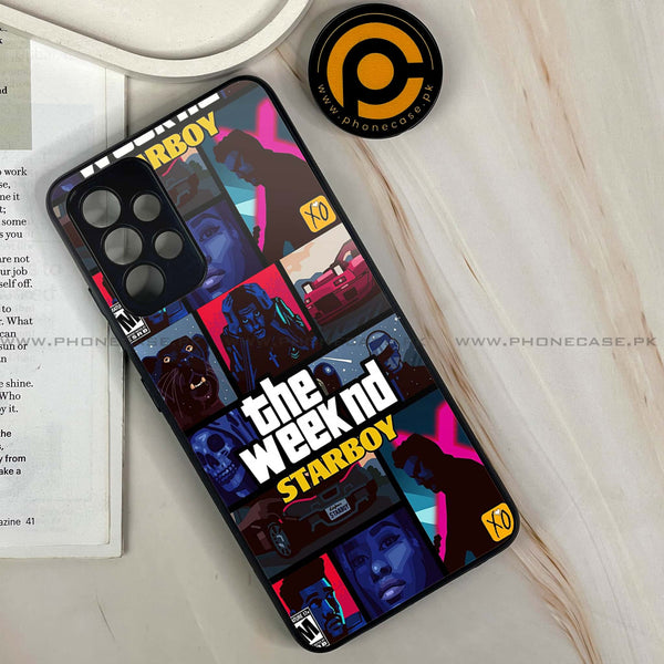 Samsung Galaxy A32 - The Weeknd Star Boy - Premium Printed Glass soft Bumper shock Proof Case
