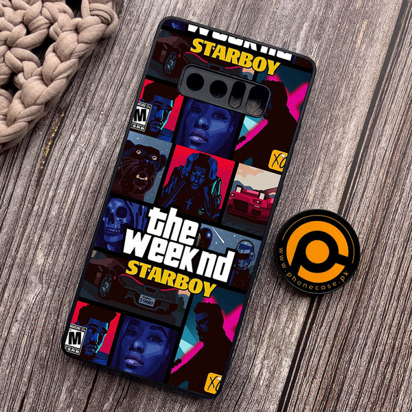 Samsung Galaxy Note 8 - The Weeknd Star Boy - Premium Metal Printed soft Bumper shock Proof Case