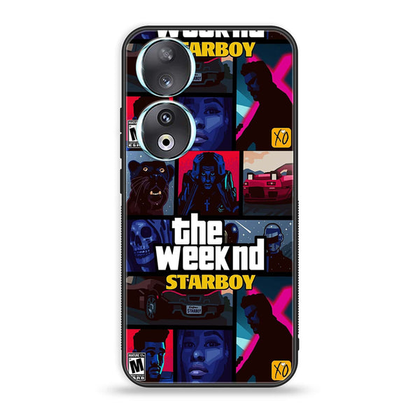 Huawei Honor 90 - The Weeknd Star Boy - Premium Printed Glass soft Bumper Shock Proof Case