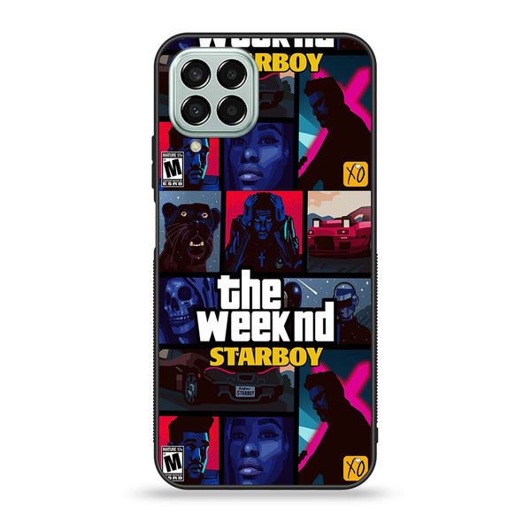 Samsung Galaxy M33 - The Weeknd Star Boy - Premium Printed Glass soft Bumper Shock Proof Case