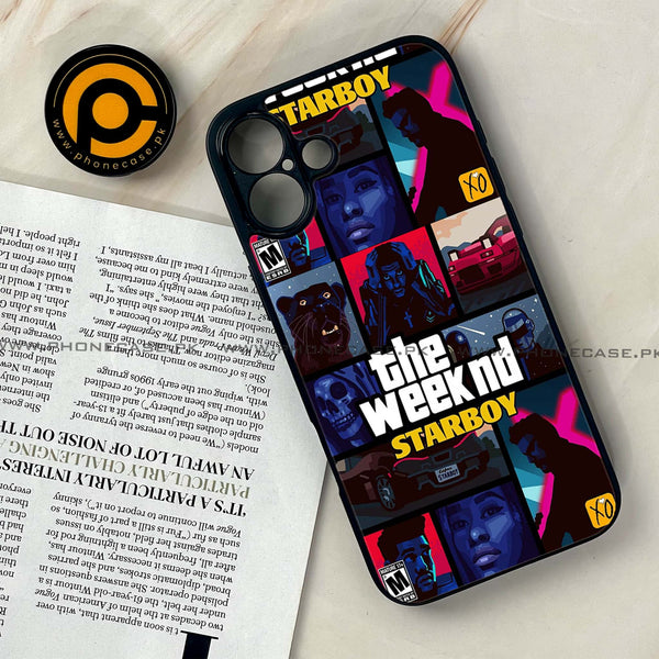 iPhone 16 Plus - The Weeknd Star Boy - Premium Printed Glass soft Bumper shock Proof Case