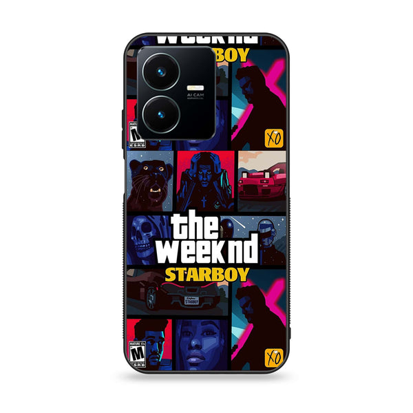 Vivo Y22 - The Weeknd Star Boy - Premium Printed Glass soft Bumper Shock Proof Case