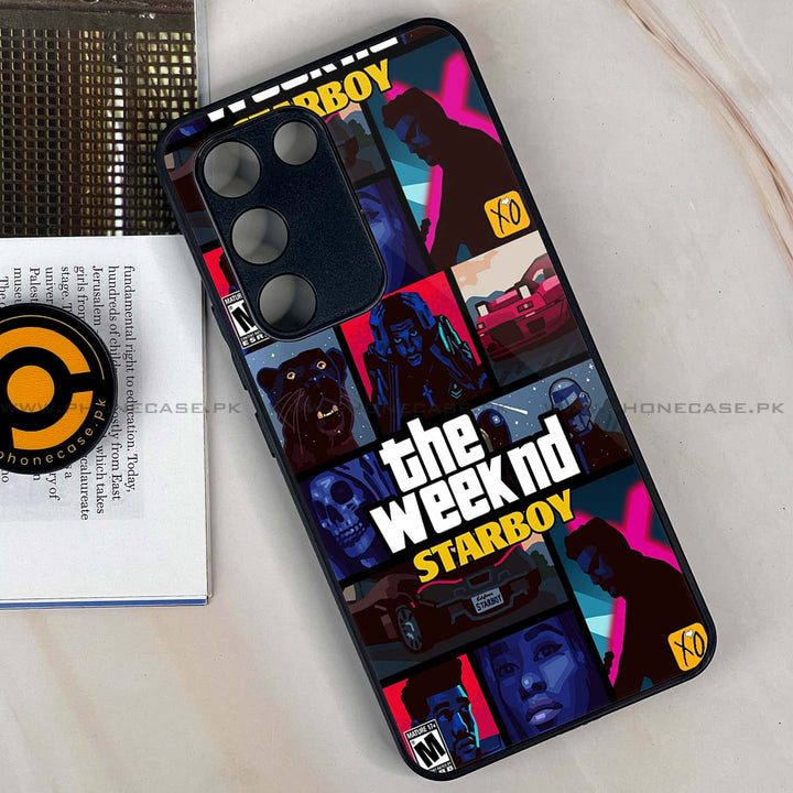 Vivo V30 Lite 4G - The Weeknd Star Boy -  Premium Printed Metal soft Bumper shock Proof Case