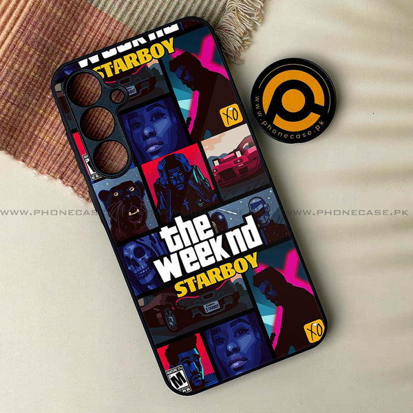 Samsung Galaxy A34 - The Weeknd Star Boy - Premium Printed Glass soft Bumper Shock Proof Case