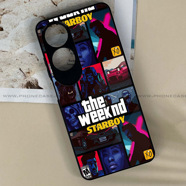 Oppo A60 - The Weeknd Star Boy -  Premium Printed Metal soft Bumper shock Proof Case