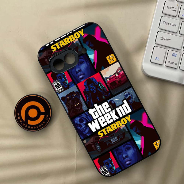 Google Pixel 9a - The Weeknd Star Boy - Premium Metal Printed soft Bumper Shock Proof Case