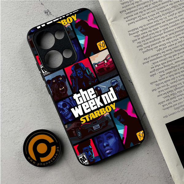 Oppo Reno 13 - The Weeknd Star Boy - Premium Metal Printed Soft Bumper Shock proof Case  CS-33631