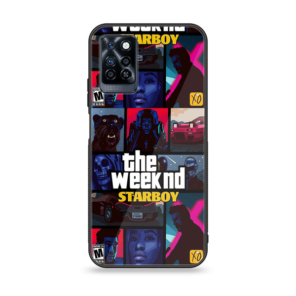 Infinix Note 10 Pro - The Weeknd Star Boy - Premium Printed Glass soft Bumper Shock Proof Case