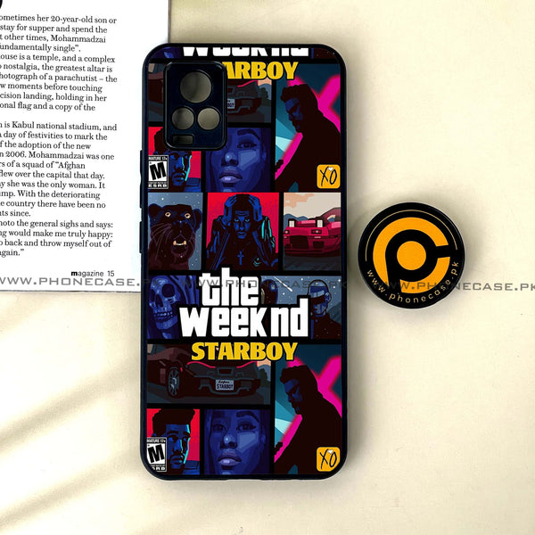 Vivo V20 - The Weeknd Star Boy - Premium Printed Glass soft Bumper Shock Proof Case