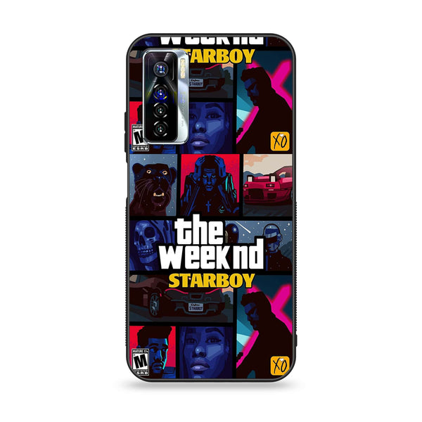 Tecno Camon 17 Pro - The Weeknd Star Boy - Premium Printed Glass soft Bumper Shock Proof Case