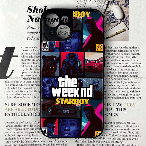 iPhone 13 - The Weeknd Star Boy - Premium Metal Printed soft Bumper shock Proof Case CS-46209